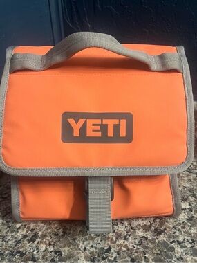 Yeti Orange and Gray Insulated Lunch Tote